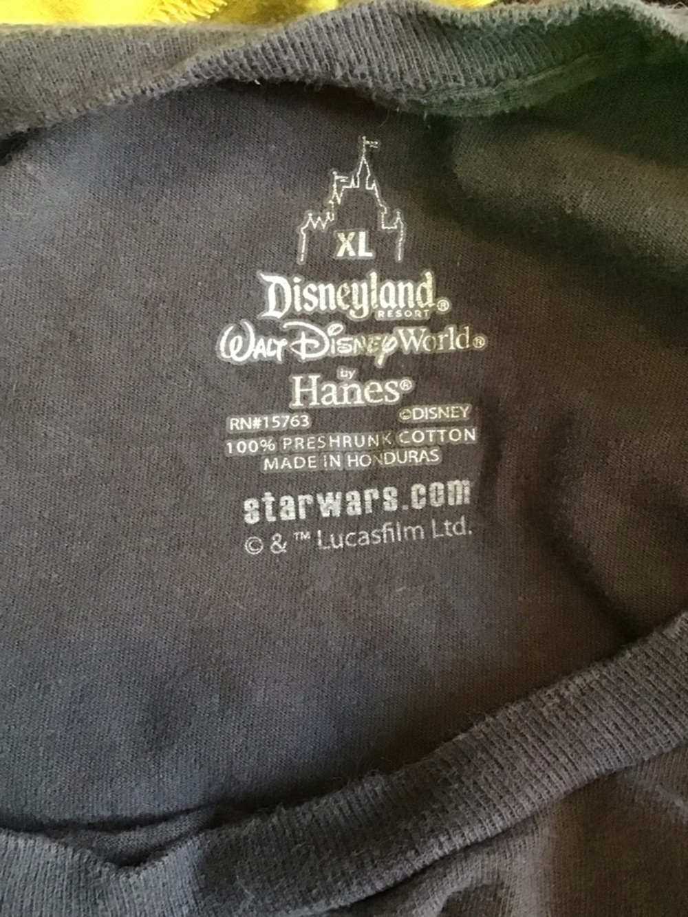 RARE!! Disney Parks STAR WARS/HAUNTED MANSION mash up Black Graphic Tag Tee - XL - Picture 4 of 4